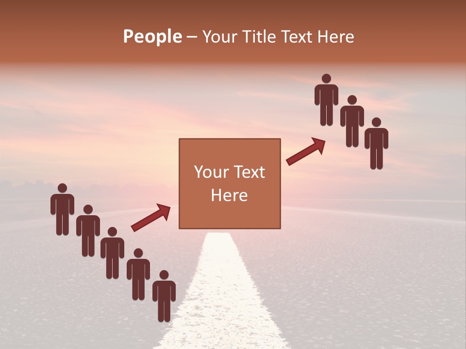 Blue Highway Field PowerPoint Template
