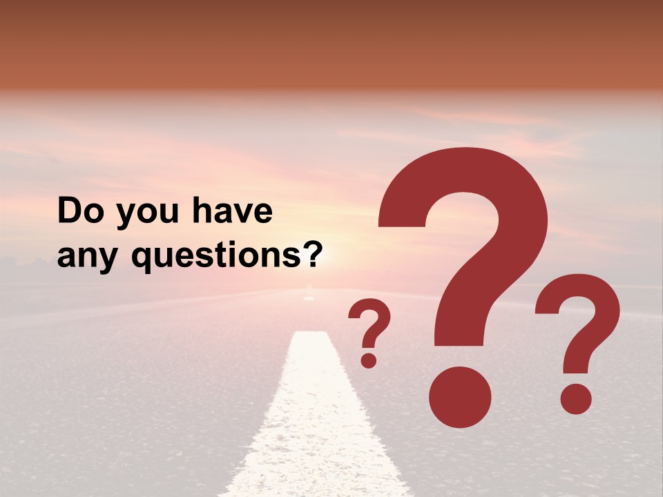 Blue Highway Field PowerPoint Template