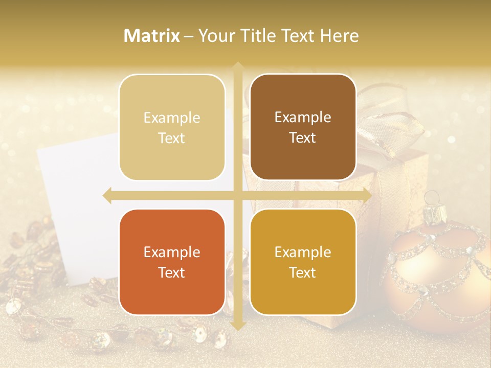 Blank Round Winter PowerPoint Template