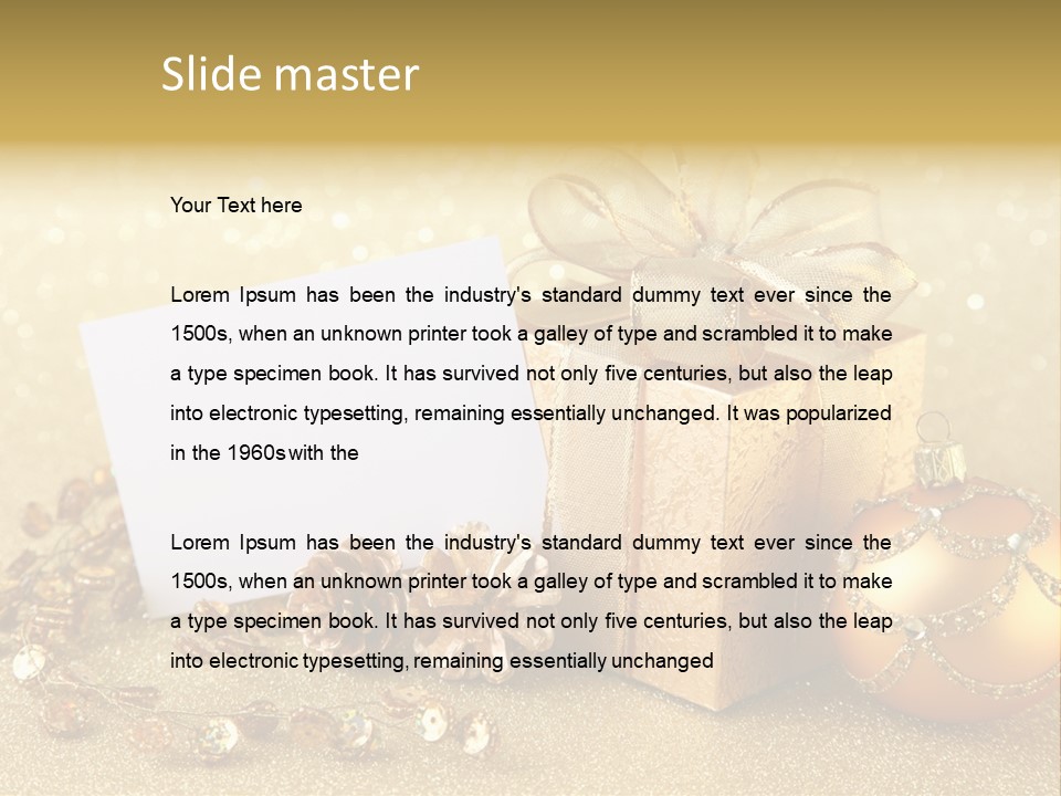 Blank Round Winter PowerPoint Template