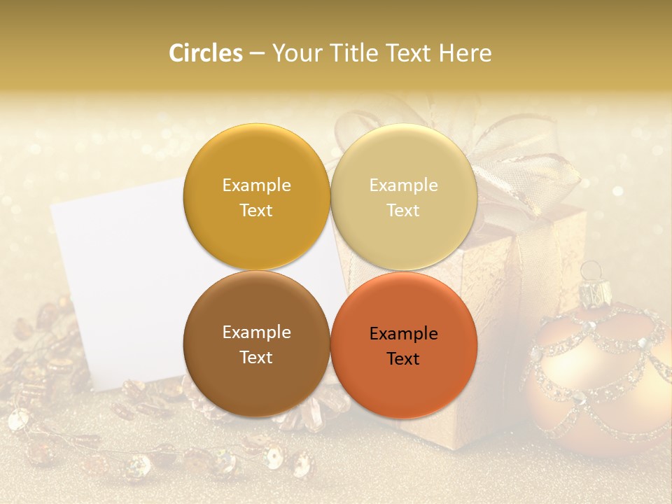 Blank Round Winter PowerPoint Template