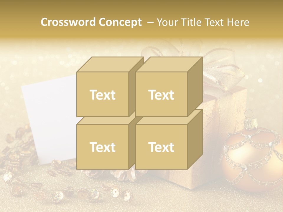 Blank Round Winter PowerPoint Template
