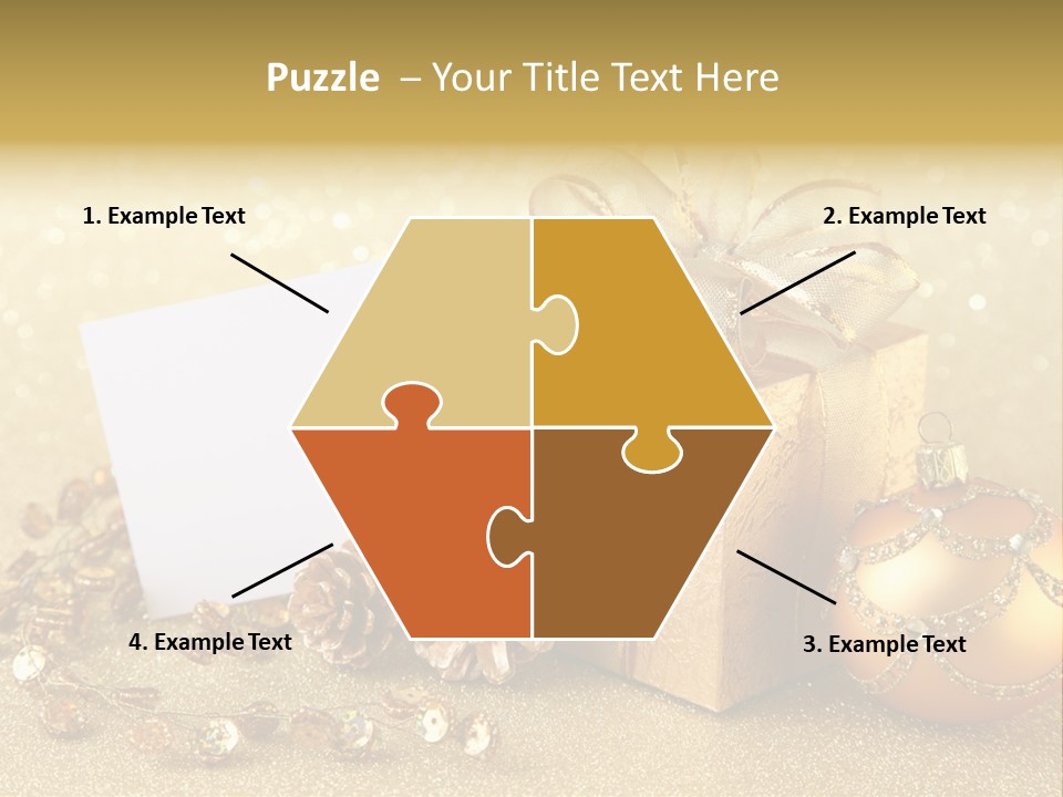 Blank Round Winter PowerPoint Template