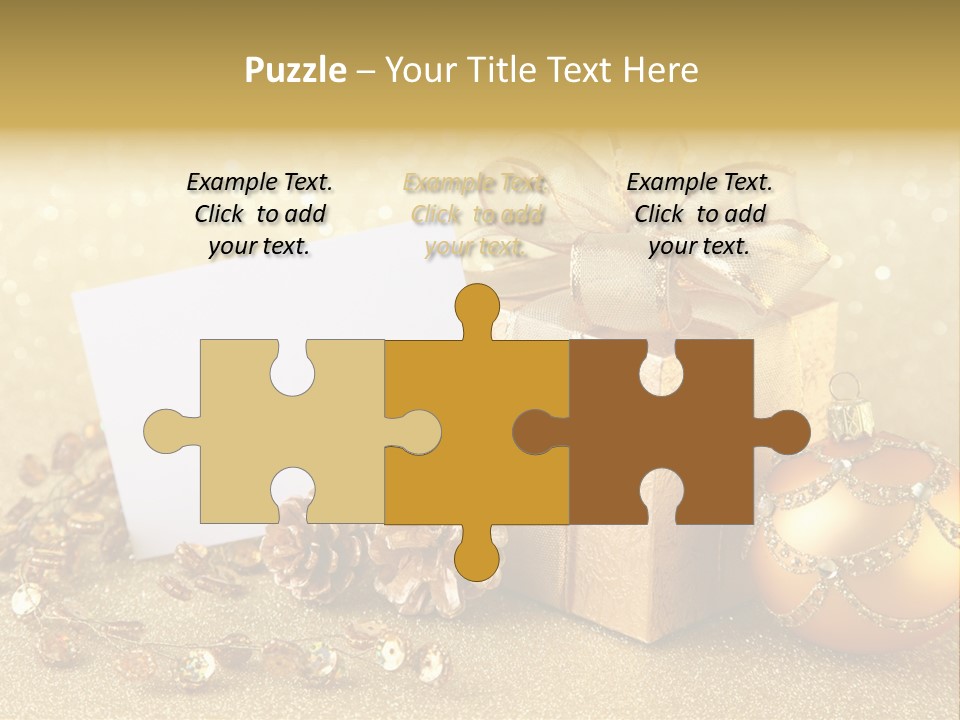 Blank Round Winter PowerPoint Template