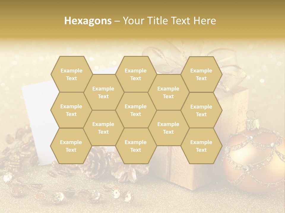 Blank Round Winter PowerPoint Template