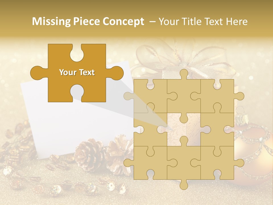 Blank Round Winter PowerPoint Template