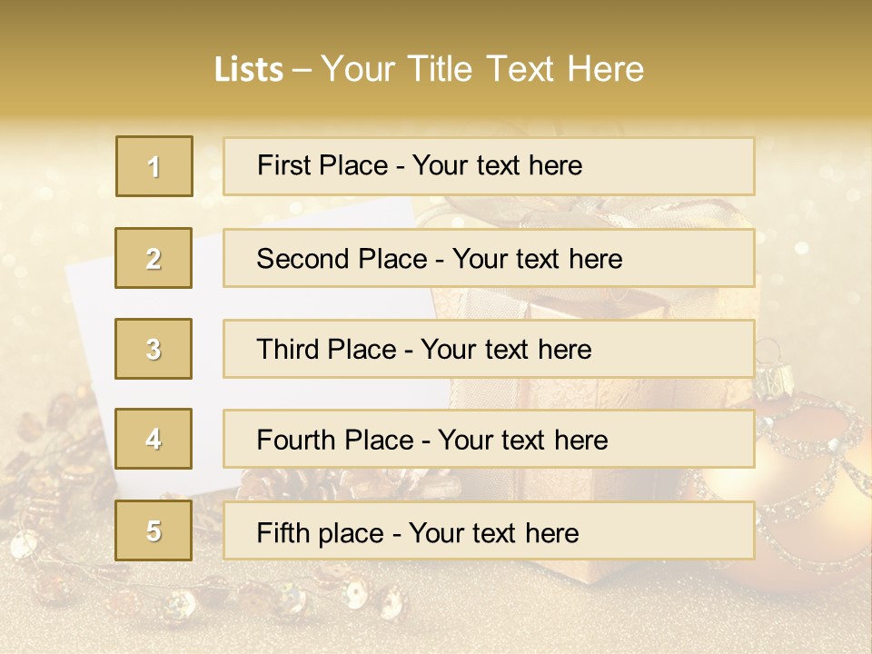 Blank Round Winter PowerPoint Template