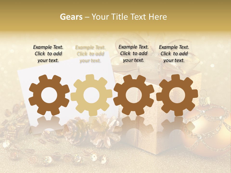 Blank Round Winter PowerPoint Template