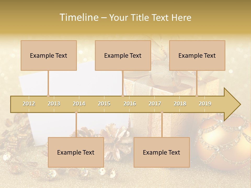 Blank Round Winter PowerPoint Template