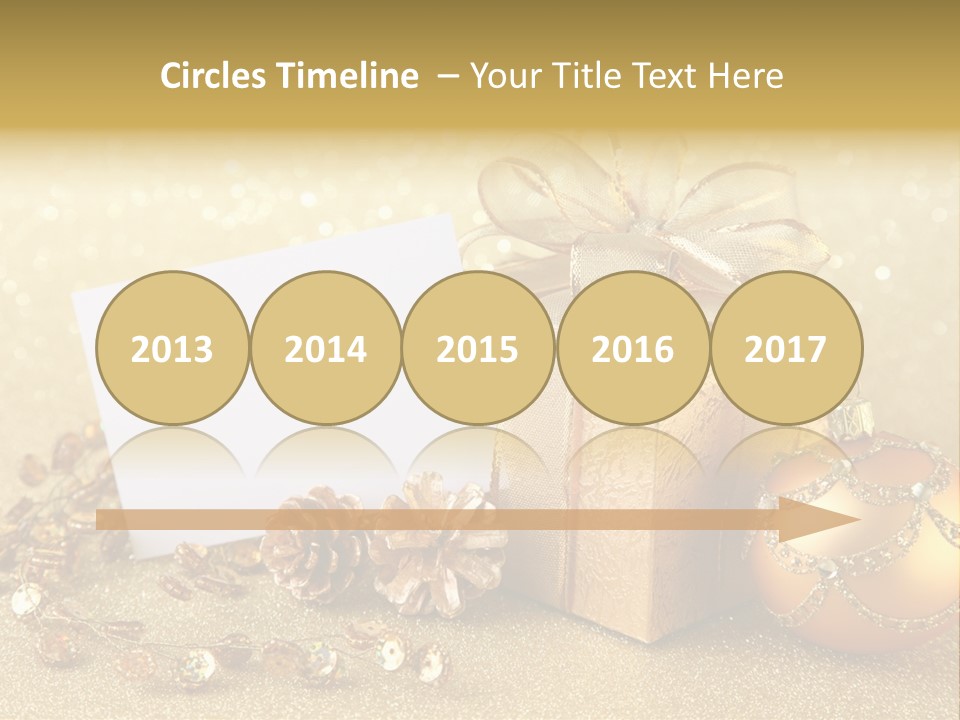 Blank Round Winter PowerPoint Template