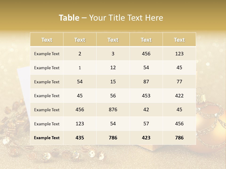 Blank Round Winter PowerPoint Template