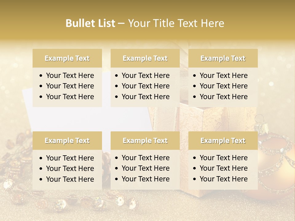 Blank Round Winter PowerPoint Template