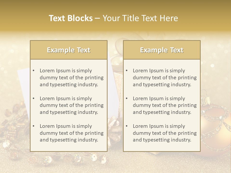 Blank Round Winter PowerPoint Template