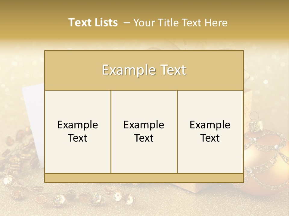 Blank Round Winter PowerPoint Template