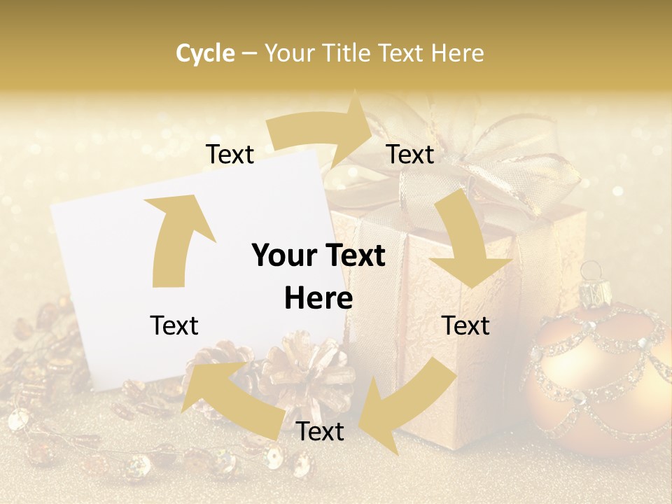 Blank Round Winter PowerPoint Template