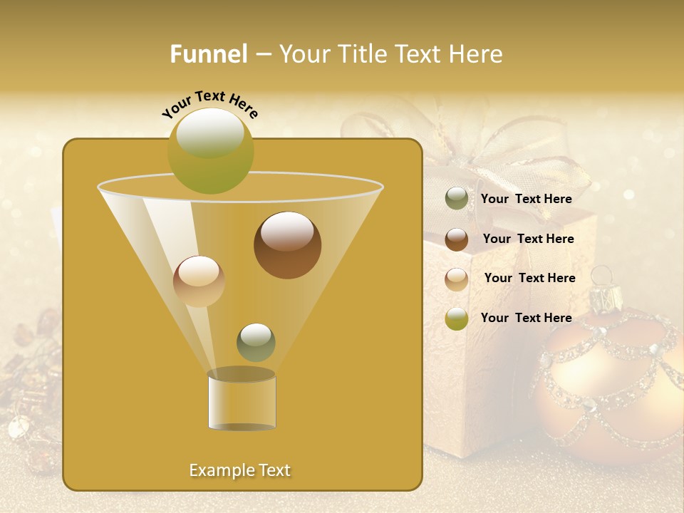Blank Round Winter PowerPoint Template