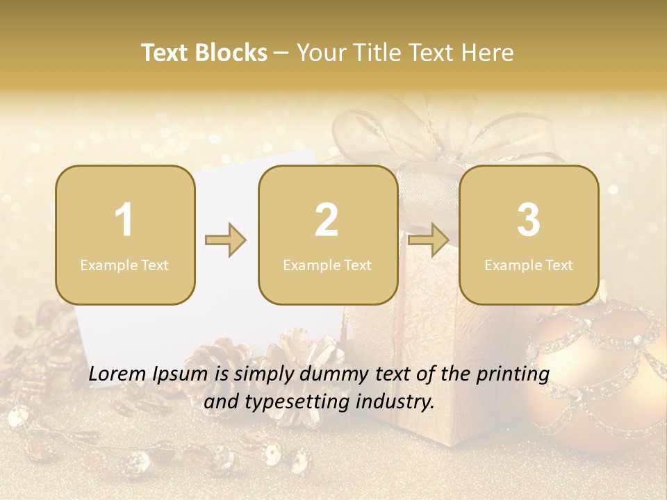 Blank Round Winter PowerPoint Template