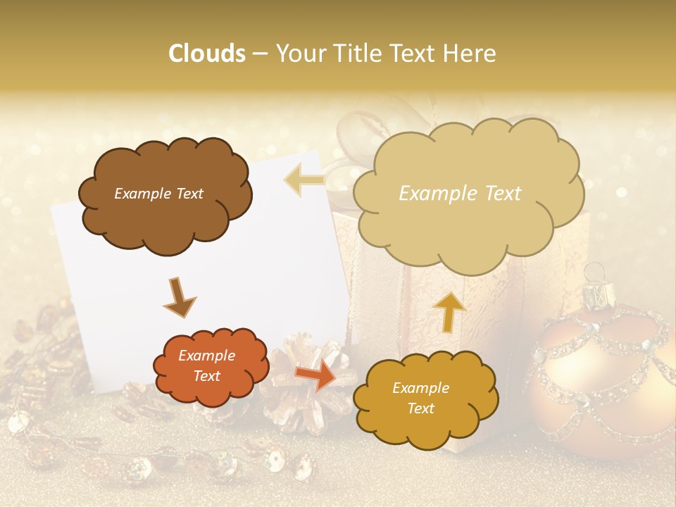 Blank Round Winter PowerPoint Template