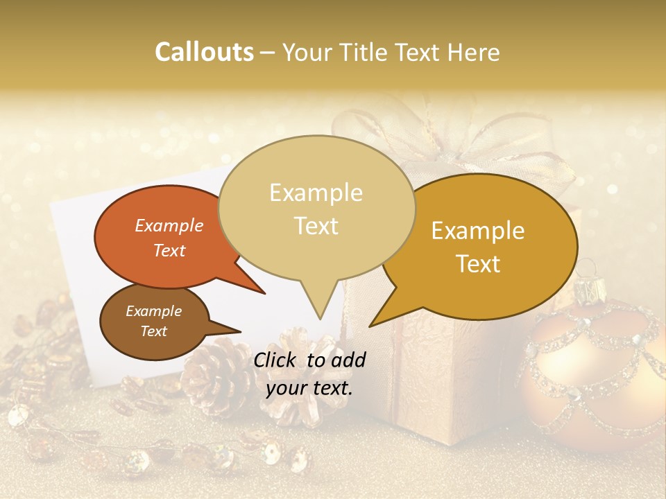 Blank Round Winter PowerPoint Template