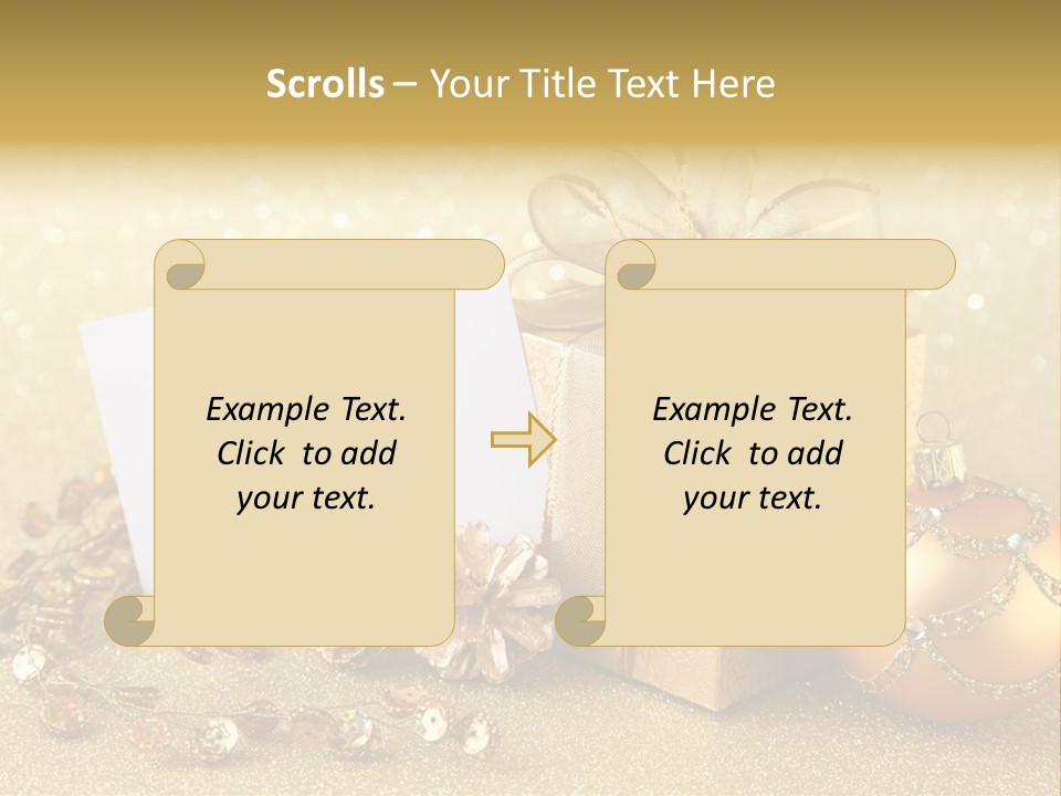 Blank Round Winter PowerPoint Template