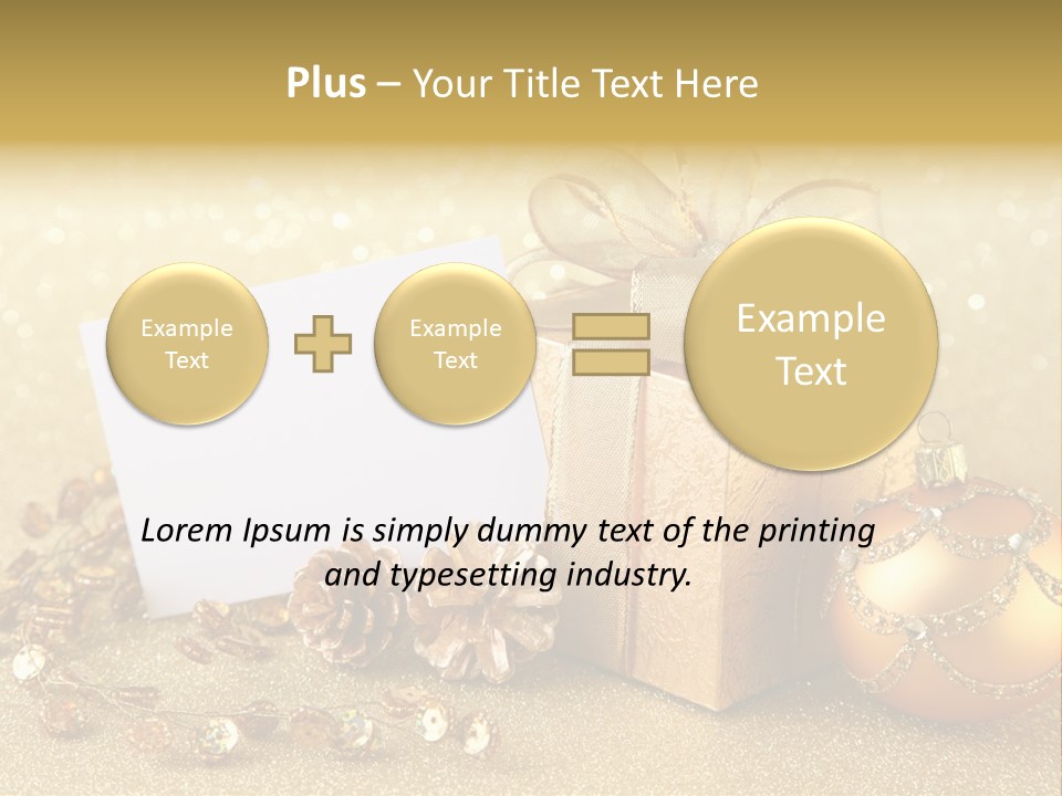 Blank Round Winter PowerPoint Template