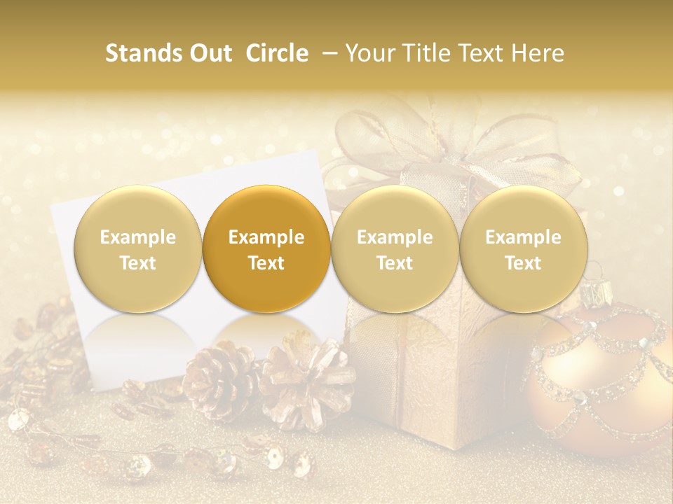 Blank Round Winter PowerPoint Template