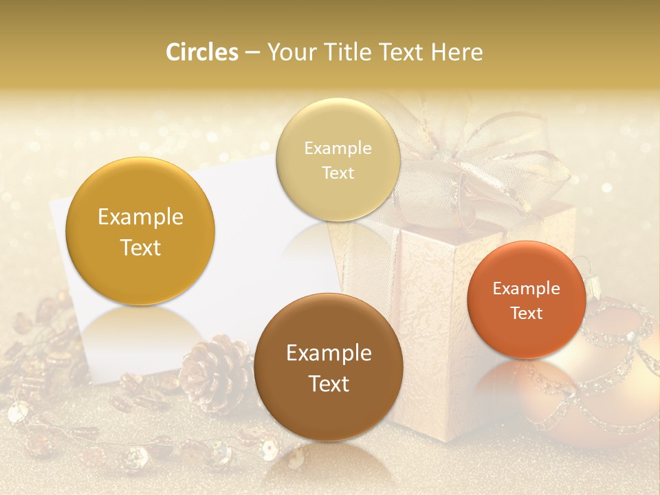 Blank Round Winter PowerPoint Template