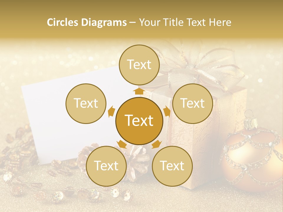 Blank Round Winter PowerPoint Template