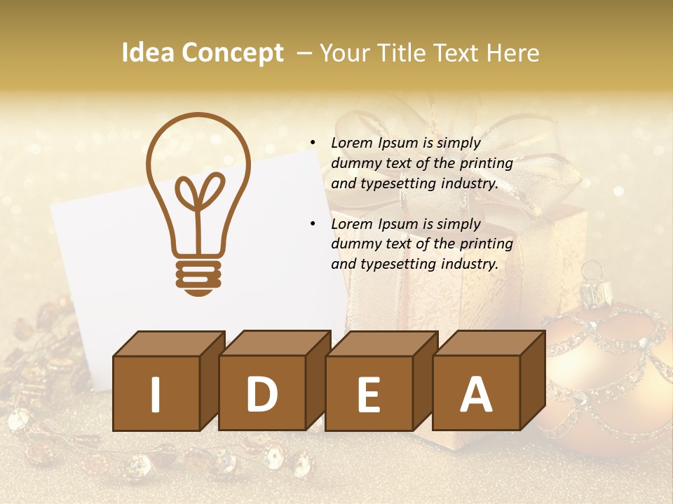 Blank Round Winter PowerPoint Template