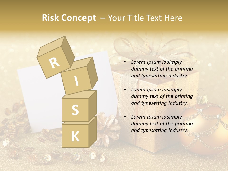 Blank Round Winter PowerPoint Template