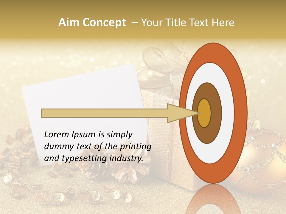 Blank Round Winter PowerPoint Template