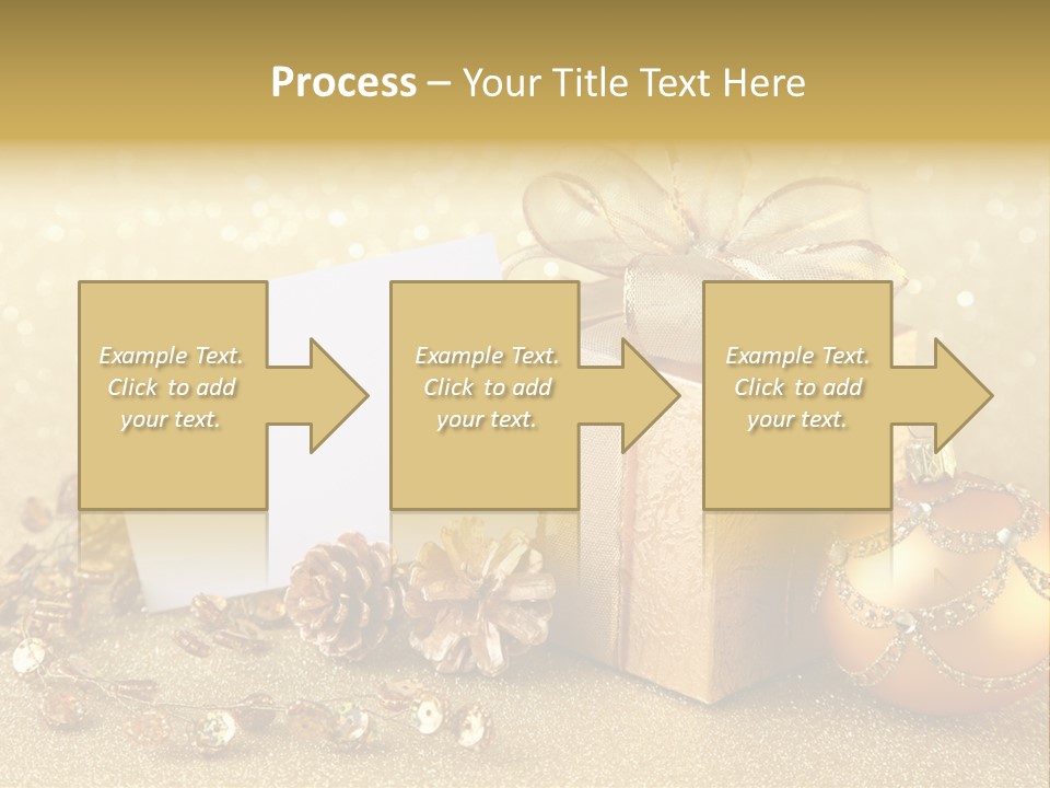 Blank Round Winter PowerPoint Template