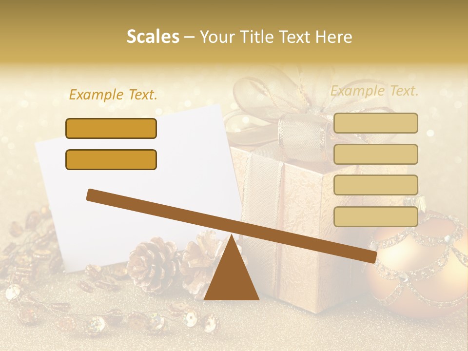 Blank Round Winter PowerPoint Template