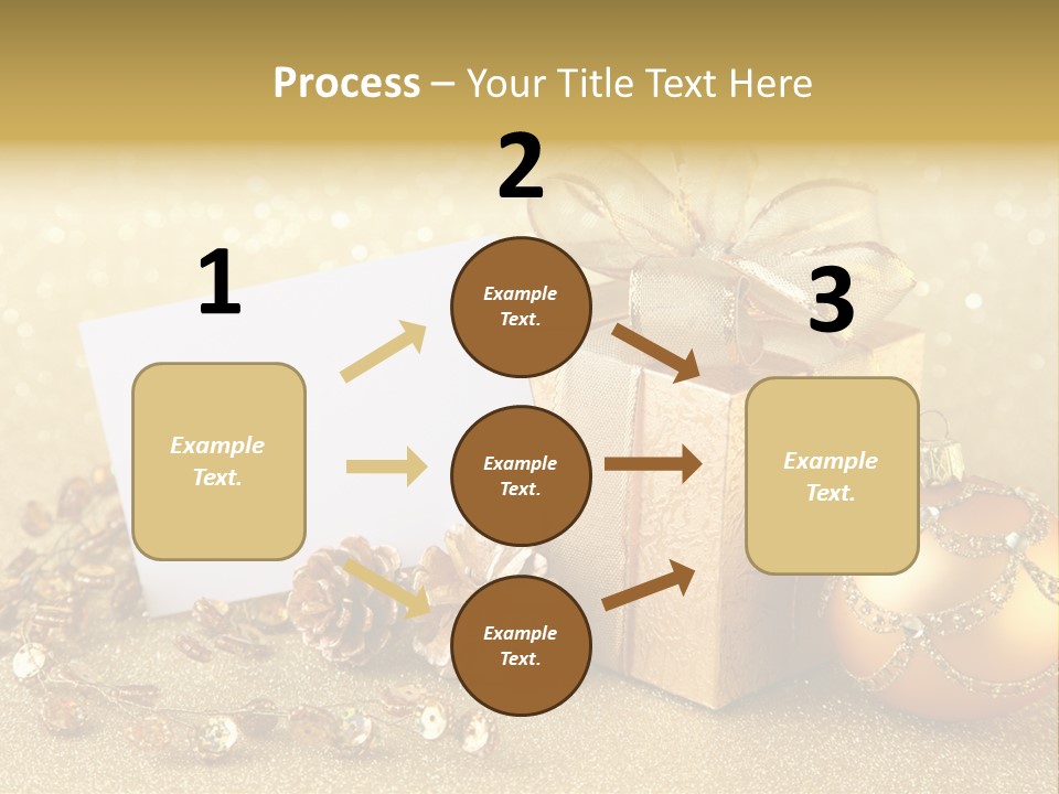 Blank Round Winter PowerPoint Template