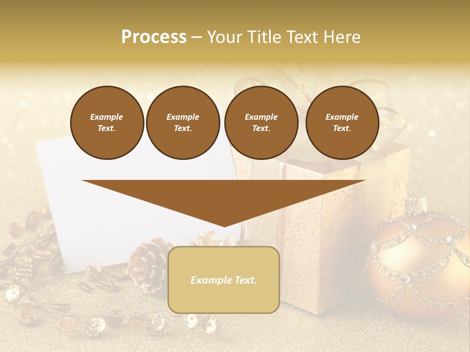 Blank Round Winter PowerPoint Template