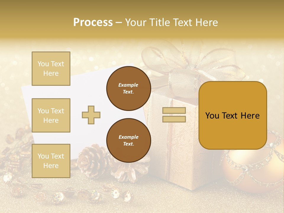 Blank Round Winter PowerPoint Template