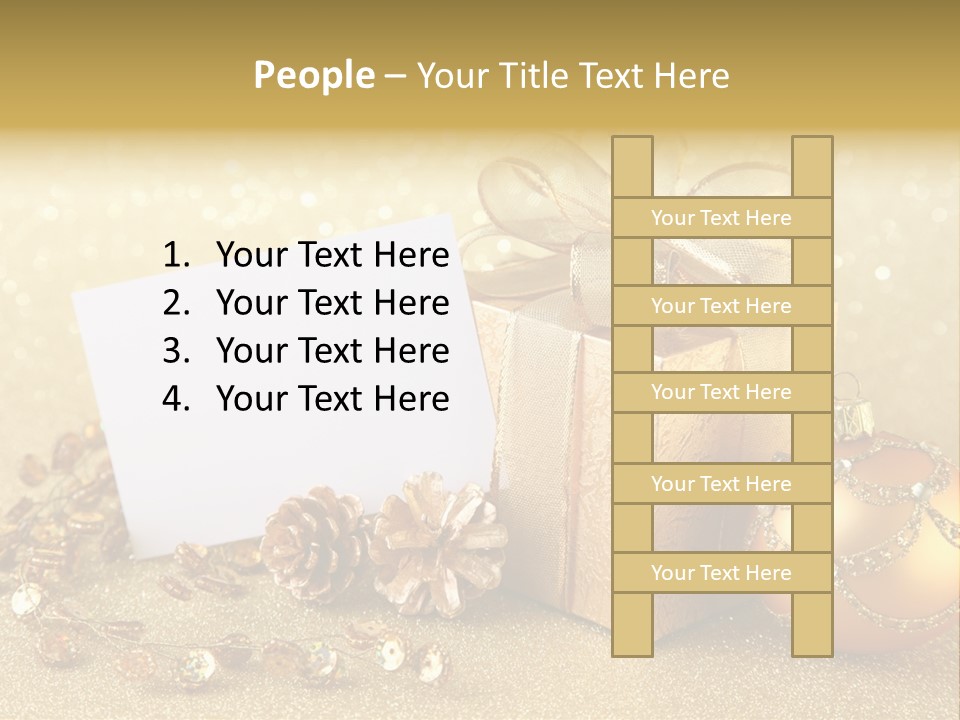Blank Round Winter PowerPoint Template