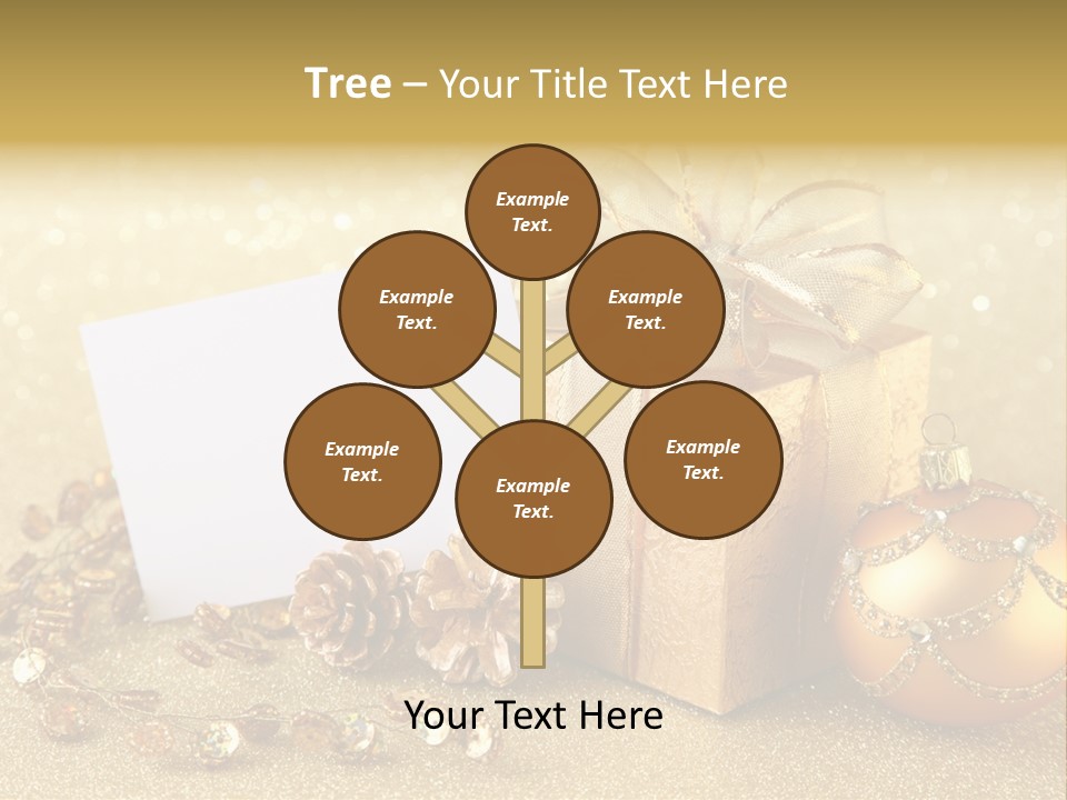 Blank Round Winter PowerPoint Template