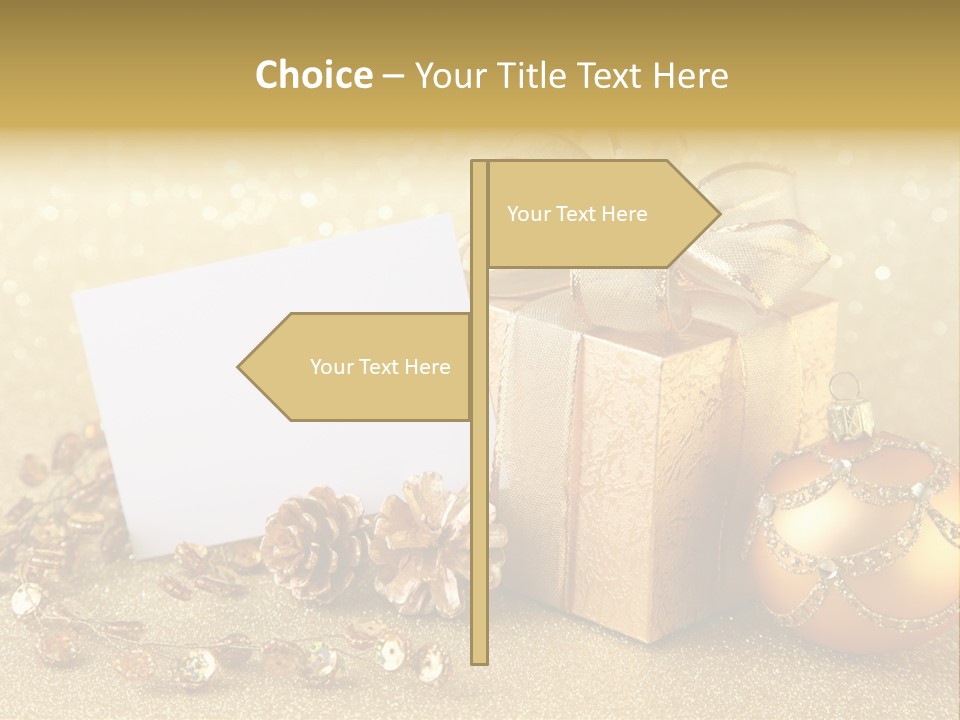 Blank Round Winter PowerPoint Template