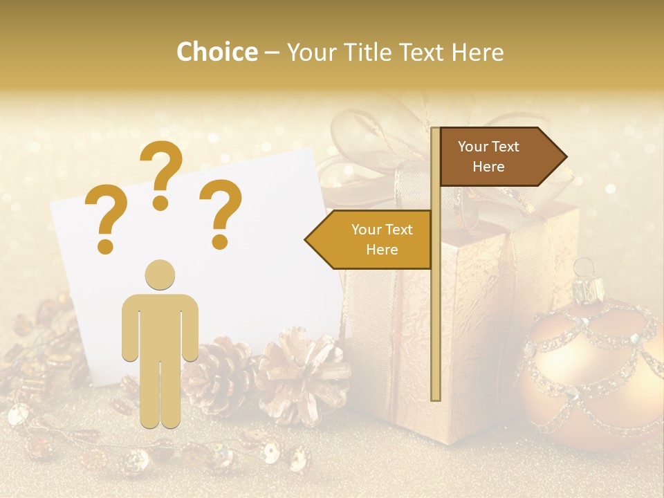 Blank Round Winter PowerPoint Template