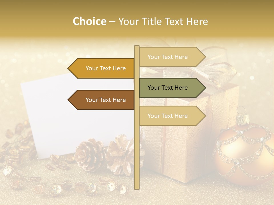 Blank Round Winter PowerPoint Template