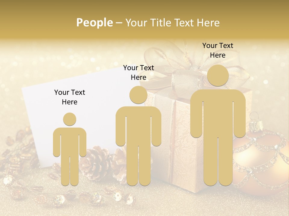 Blank Round Winter PowerPoint Template