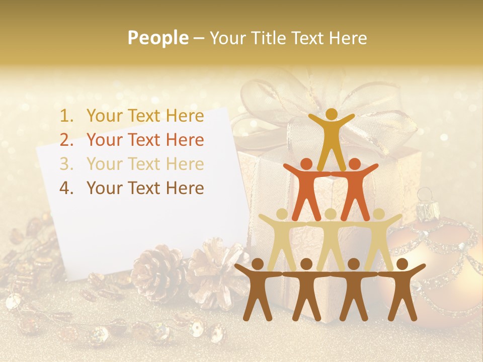 Blank Round Winter PowerPoint Template