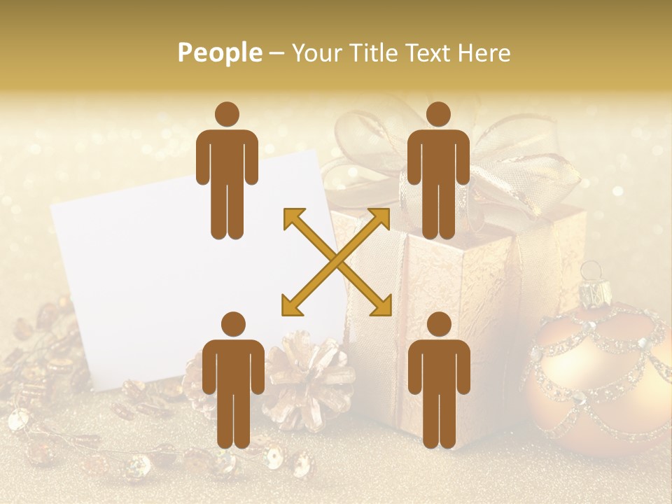 Blank Round Winter PowerPoint Template