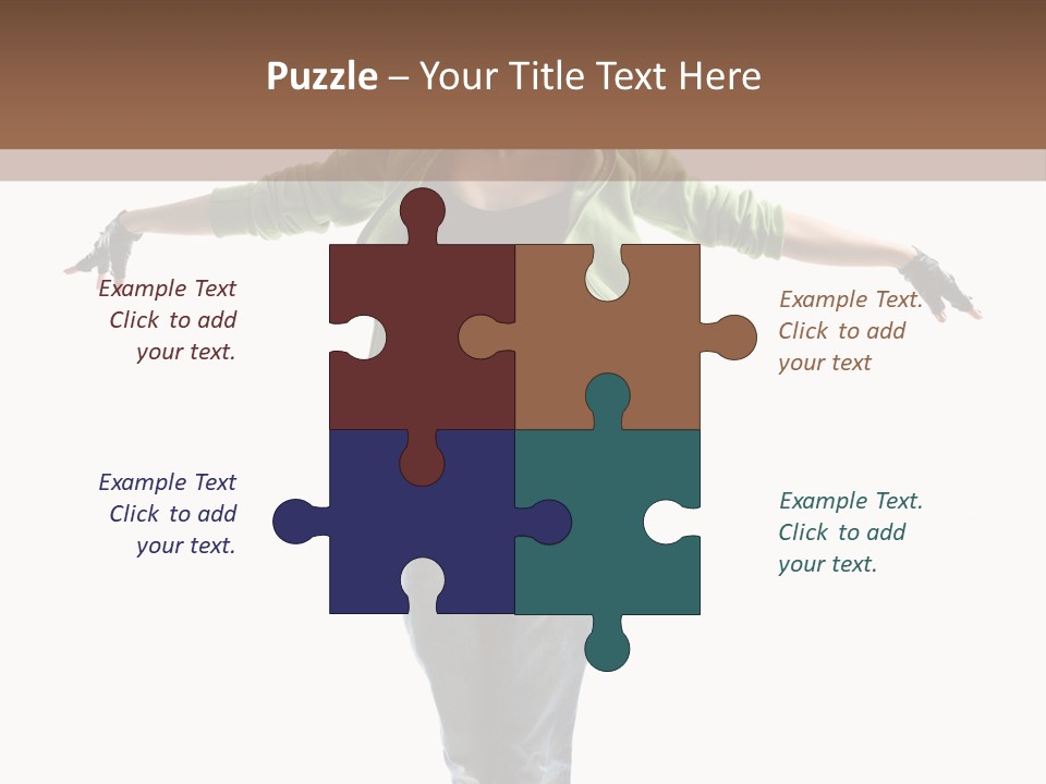 Girl Performance Gymnastic PowerPoint Template