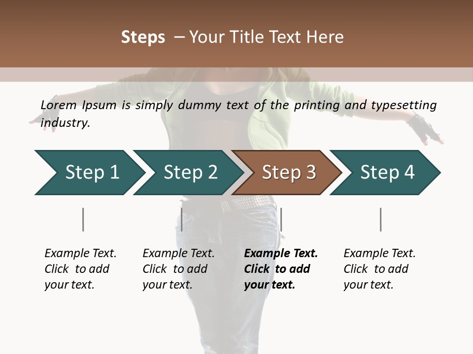 Girl Performance Gymnastic PowerPoint Template