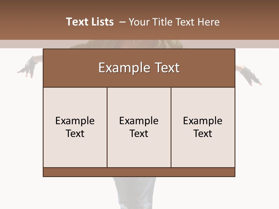 Girl Performance Gymnastic PowerPoint Template