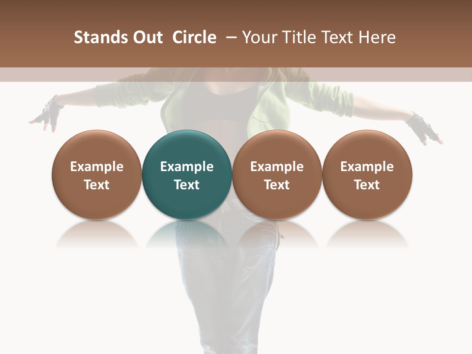 Girl Performance Gymnastic PowerPoint Template