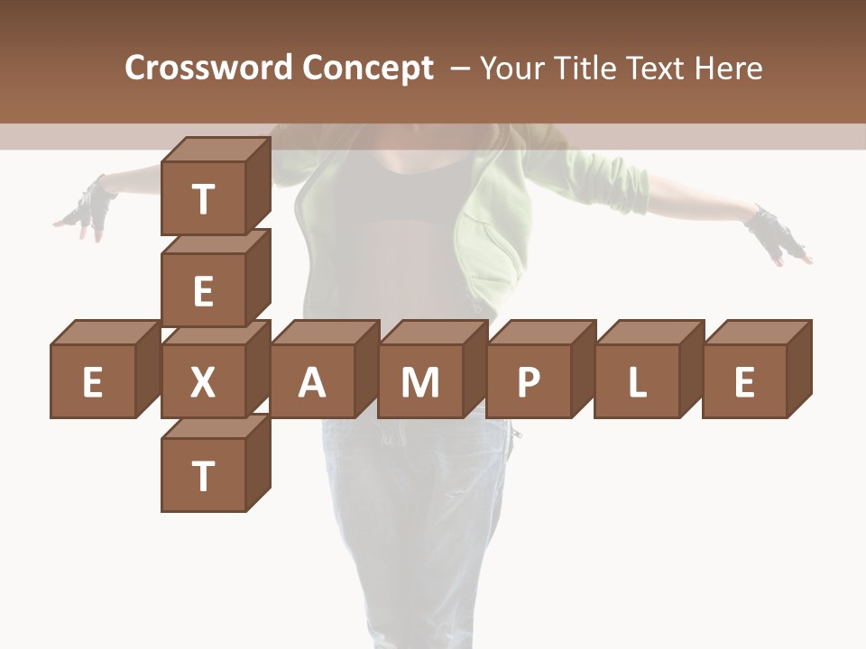 Girl Performance Gymnastic PowerPoint Template