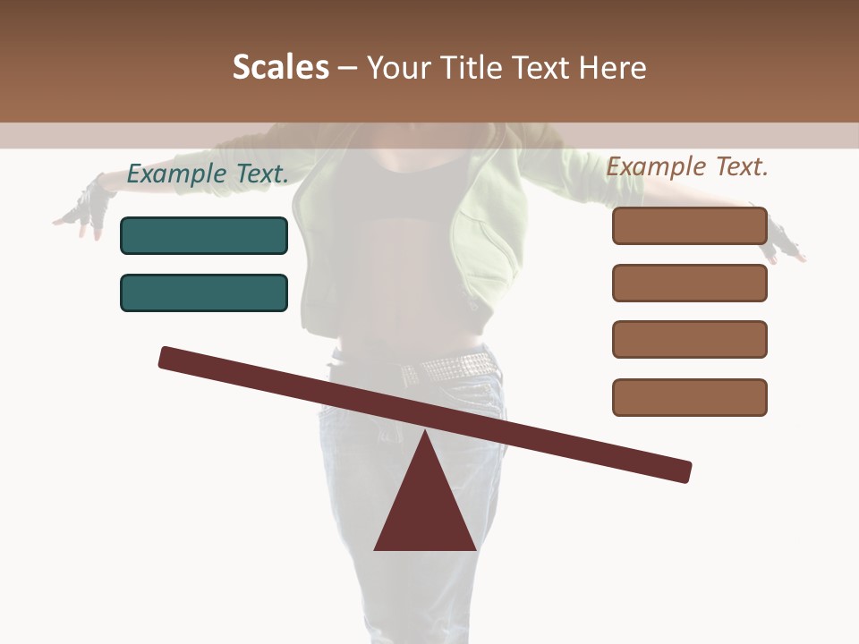 Girl Performance Gymnastic PowerPoint Template